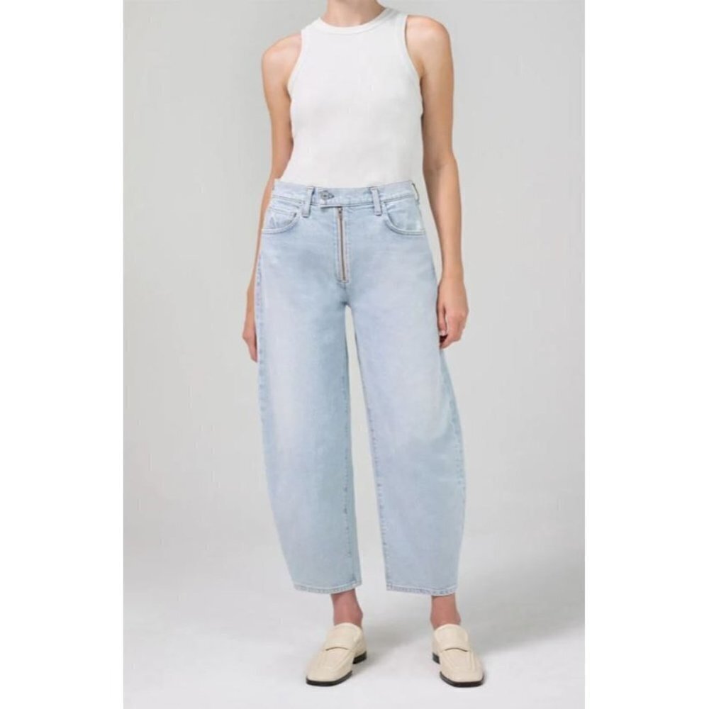 CITIZENS OF HUMANITY CALISTA Exposed Zip Fly Curve Jean in SPRITZER Size 30 NWT - Picture 2 of 9